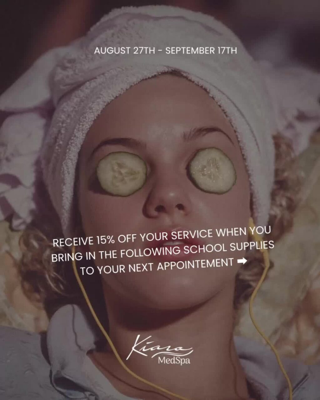 Instagram post from kiaramedspa. This post is in position 0.