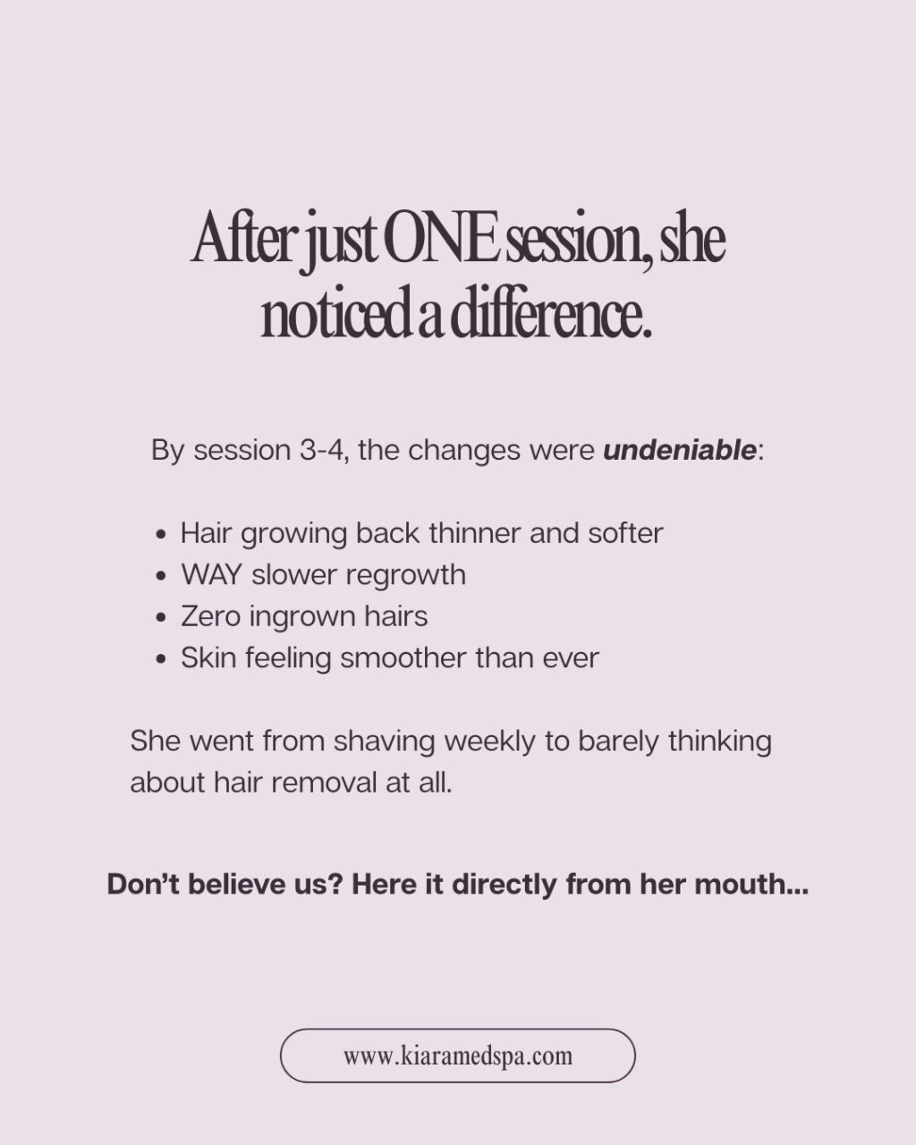 Instagram post from kiara_medspa. This post is in position 3.