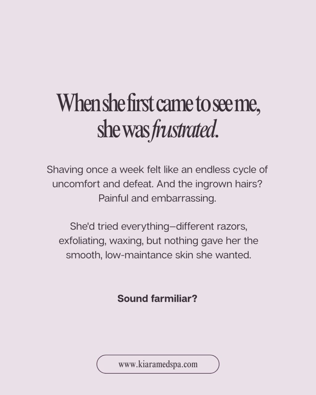 Instagram post from kiara_medspa. This post is in position 1.